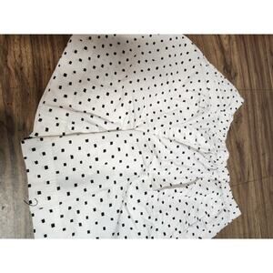 Vintage Womens Koret Shorts Size Xl White With Black Squares